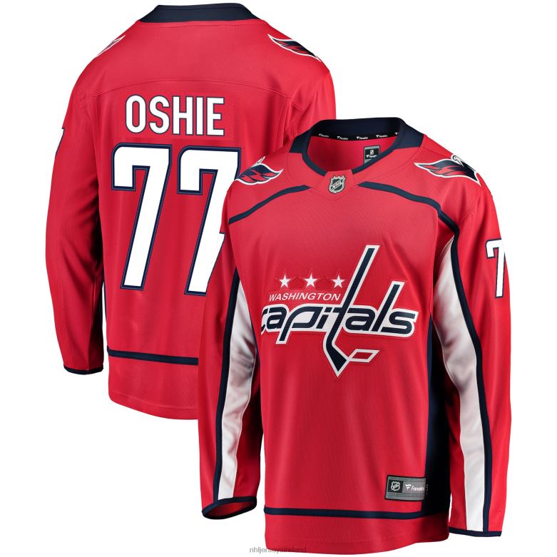 NHL Men Washington Capitals Tj Oshie Fanatics Branded Red Breakaway Player Jersey D002V271 Clothing