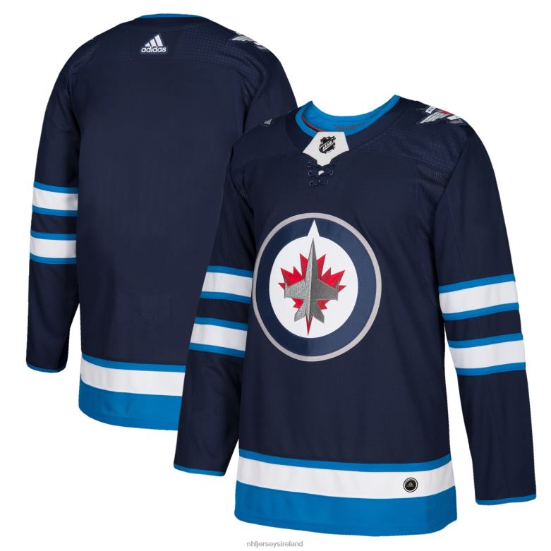 NHL Men Winnipeg Jets Adidas Navy Home Authentic Blank Jersey D002V1412 Clothing