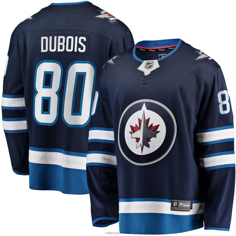 NHL Men Winnipeg Jets Pierre-Luc Dubois Fanatics Branded Navy Breakaway Player Jersey D002V1478 Clothing