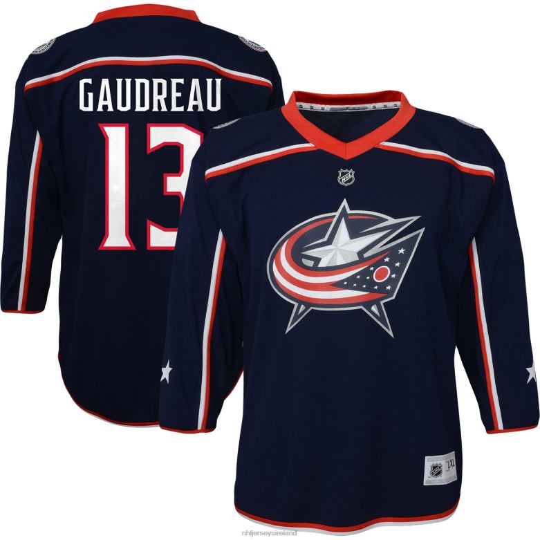 NHL Youth Preschool Columbus Blue Jackets Johnny Gaudreau Navy Replica Player Jersey D002V759 Clothing