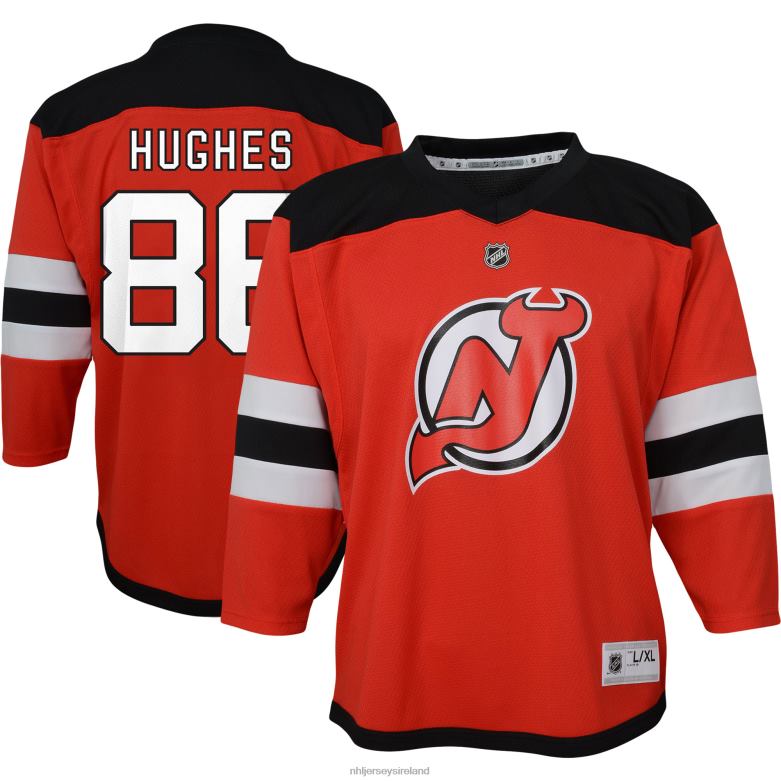 NHL Youth Preschool New Jersey Devils Jack Hughes Red Home Replica Player Jersey D002V615 Clothing