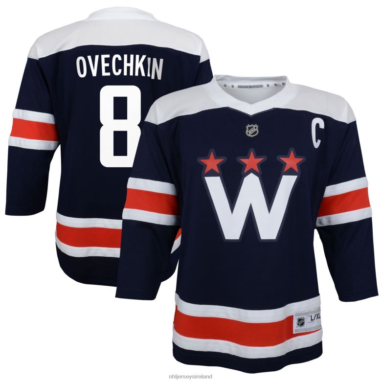 NHL Youth Preschool Washington Capitals Alexander Ovechkin Navy 2020/21 Alternate Replica Player Jersey D002V865 Clothing