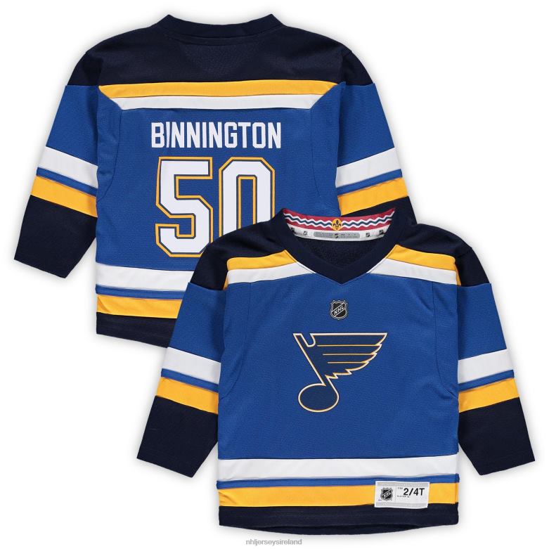 NHL Toddler St. Louis Blues Jordan Binnington Blue Home Replica Player Jersey D002V901 Clothing