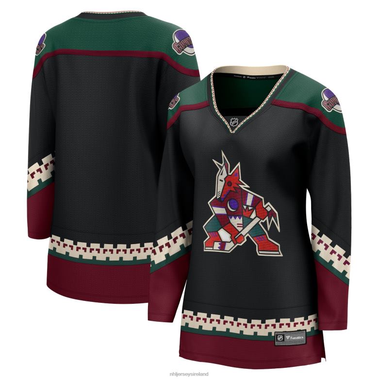 NHL Women Arizona Coyotes Fanatics Branded Black 2021/22 Home Breakaway Jersey D002V772 Clothing
