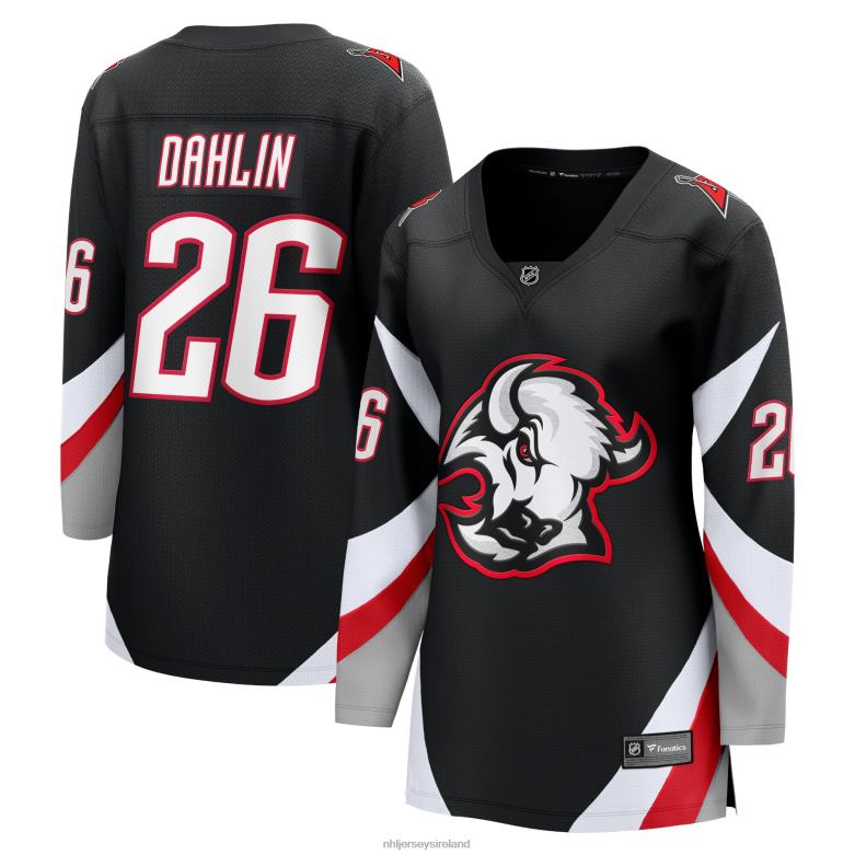 NHL Women Buffalo Sabres Rasmus Dahlin Fanatics Branded Black Alternate Premier Breakaway Player Jersey D002V1693 Clothing