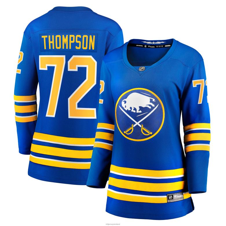 NHL Women Buffalo Sabres Tage Thompson Fanatics Branded Royal Home Breakaway Player Jersey D002V745 Clothing