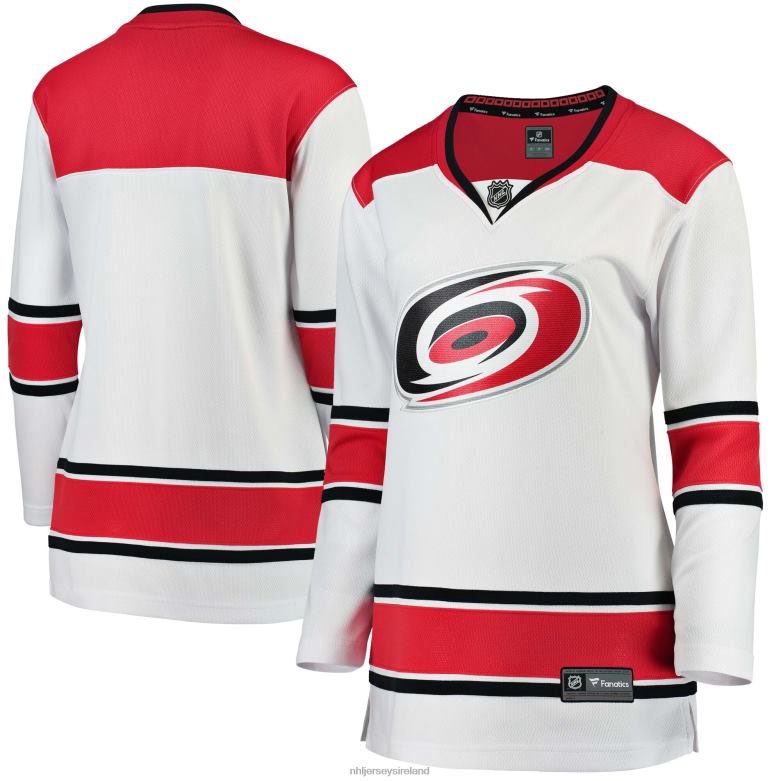 NHL Women Carolina Hurricanes Fanatics Branded White Away Breakaway Jersey D002V997 Clothing