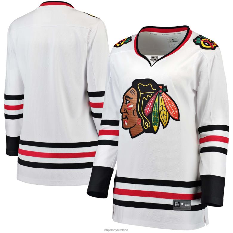 NHL Women Chicago Blackhawks Fanatics Branded White Away Breakaway Jersey D002V1727 Clothing