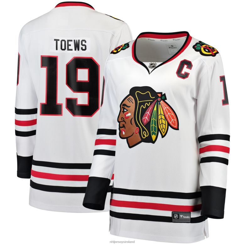 NHL Women Chicago Blackhawks Jonathan Toews Fanatics Branded White Breakaway Player Jersey D002V829 Clothing