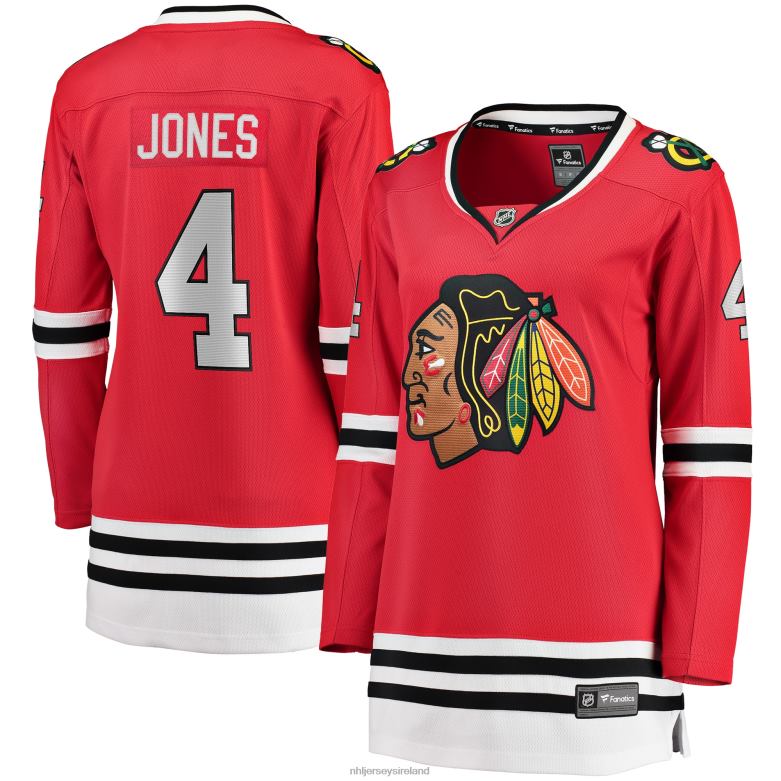 NHL Women Chicago Blackhawks Seth Jones Red Fanatics Branded Home Breakaway Player Jersey D002V1351 Clothing