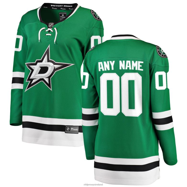 NHL Women Dallas Stars Fanatics Branded Green Home Breakaway Custom Jersey D002V1147 Clothing
