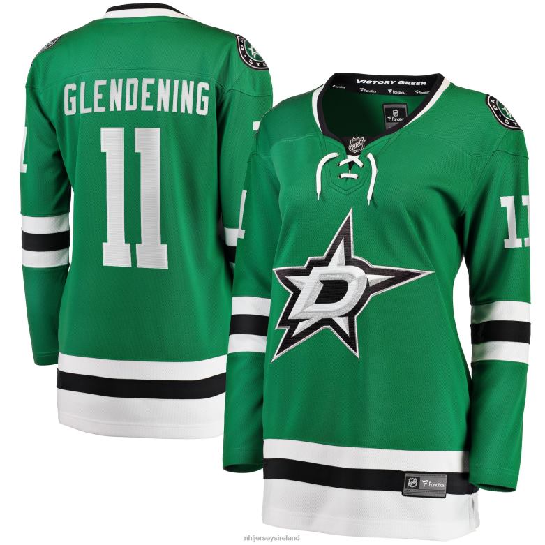 NHL Women Dallas Stars Luke Glendening Fanatics Branded Kelly Green Home Breakaway Player Jersey D002V1850 Clothing
