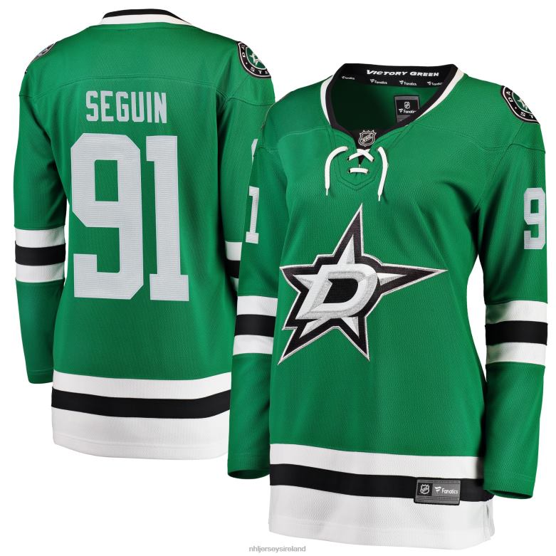 NHL Women Dallas Stars Tyler Seguin Fanatics Branded Green Home Breakaway Player Jersey D002V526 Clothing