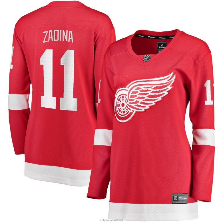 NHL Women Detroit Red Wings Filip Zadina Fanatics Branded Red Home Breakaway Player Jersey D002V1762 Clothing