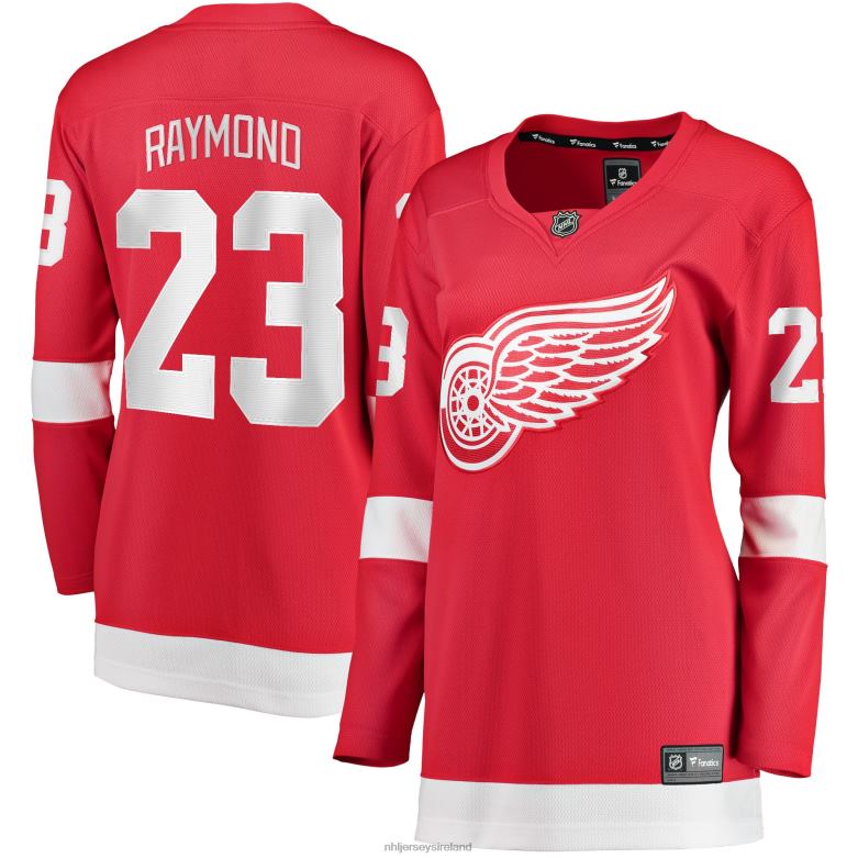 NHL Women Detroit Red Wings Lucas Raymond Fanatics Branded Red Home Breakaway Player Jersey D002V1160 Clothing