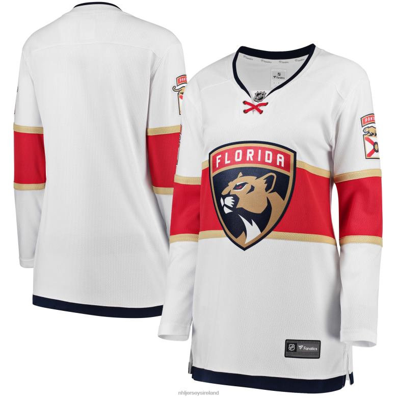 NHL Women Florida Panthers Fanatics Branded White Away Breakaway Jersey D002V1718 Clothing
