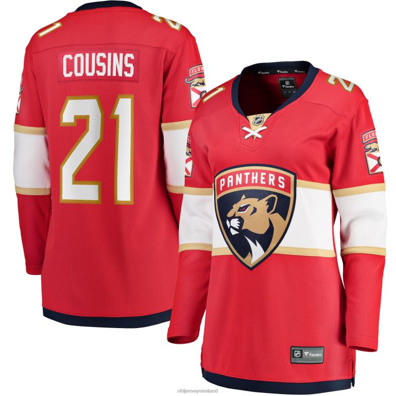 NHL Women Florida Panthers Nick Cousins Fanatics Branded Red Home Breakaway Player Jersey D002V1907 Clothing