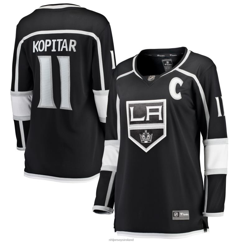 NHL Women Los Angeles Kings Anze Kopitar Fanatics Branded Black Home Breakaway Player Jersey D002V210 Clothing