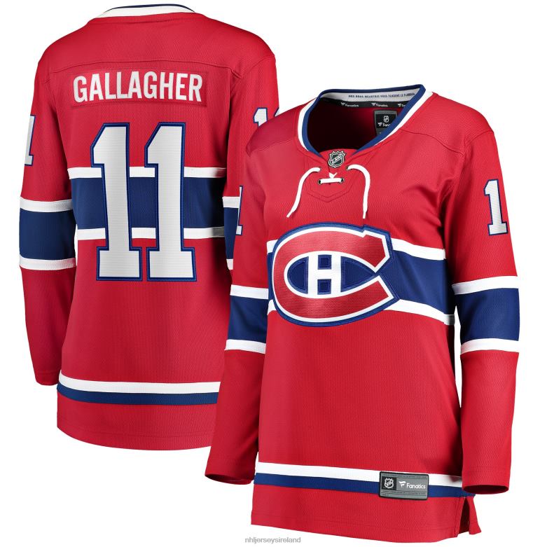 NHL Women Montreal Canadiens Brendan Gallagher Fanatics Branded Red Home Breakaway Player Jersey D002V2416 Clothing