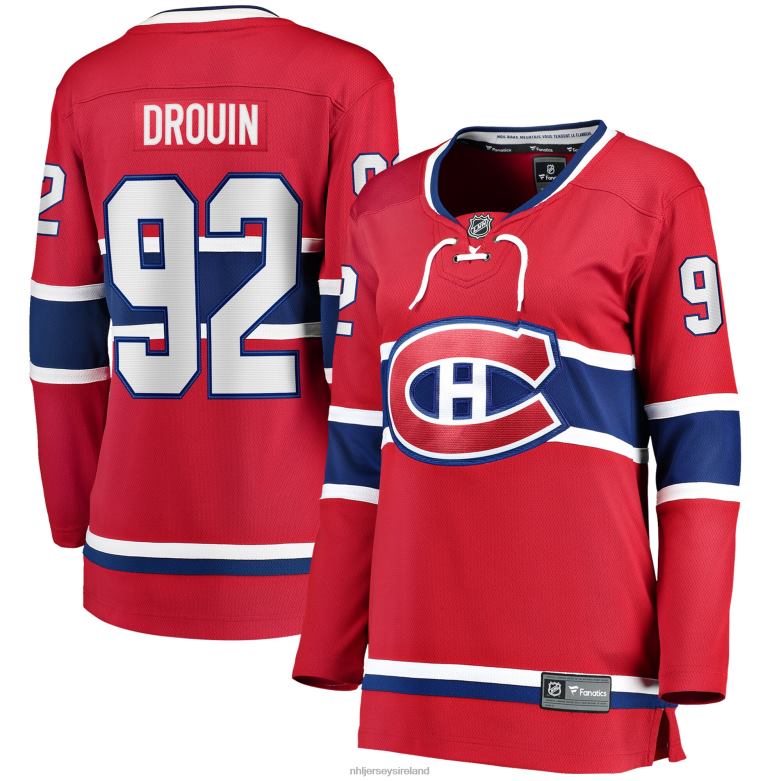 NHL Women Montreal Canadiens Jonathan Drouin Fanatics Branded Red Home Breakaway Player Jersey D002V2248 Clothing