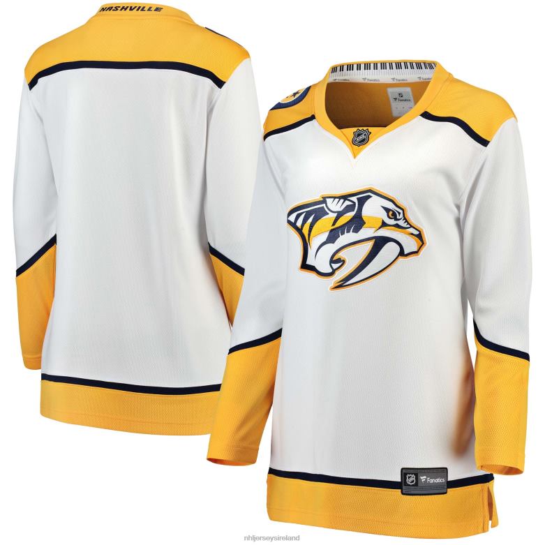 NHL Women Nashville Predators Fanatics Branded White Away Breakaway Jersey D002V2410 Clothing