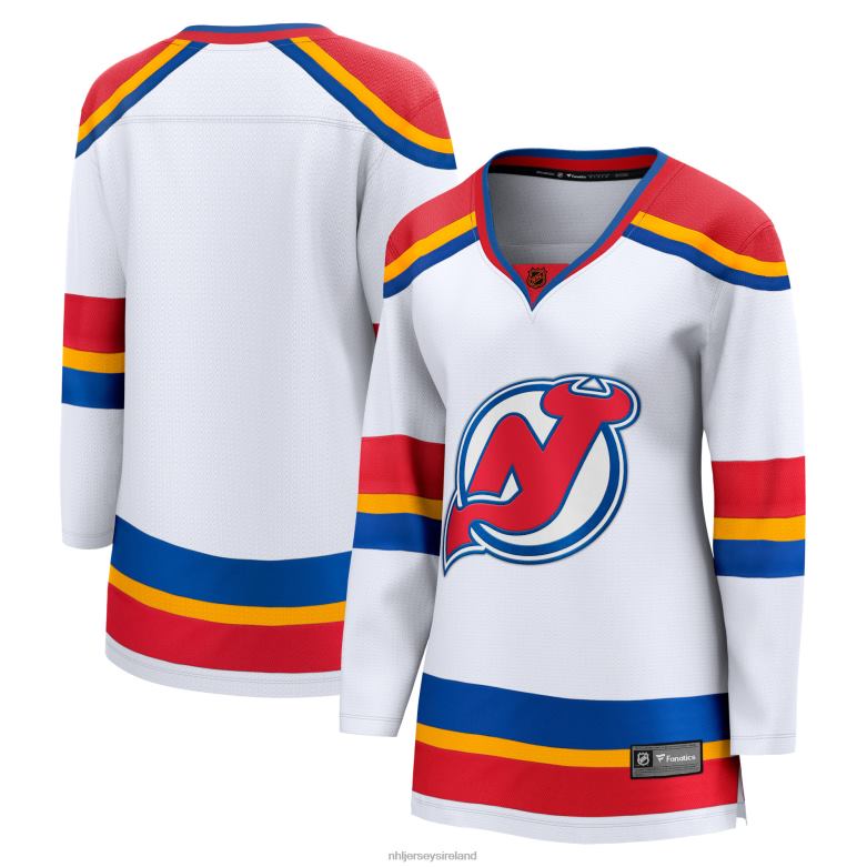 NHL Women New Jersey Devils Fanatics Branded White Special Edition 2.0 Breakaway Blank Jersey D002V937 Clothing