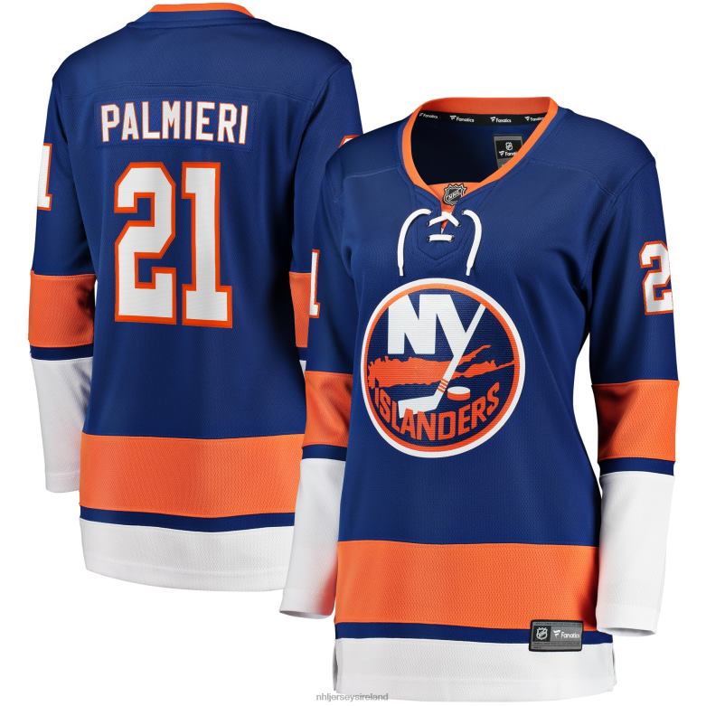NHL Women New York Islanders Kyle Palmieri Fanatics Branded Royal 2017/18 Home Breakaway Replica Jersey D002V2353 Clothing