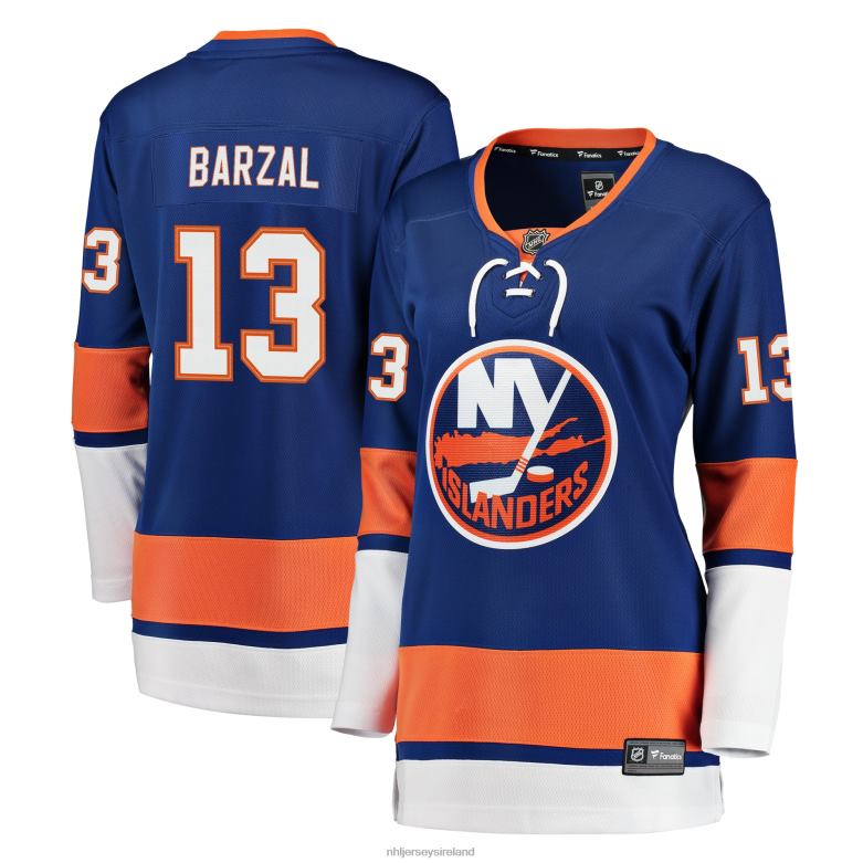 NHL Women New York Islanders Mathew Barzal Fanatics Branded Royal Breakaway Player Jersey D002V1275 Clothing