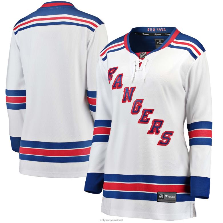 NHL Women New York Rangers Fanatics Branded White Away Breakaway Jersey D002V479 Clothing