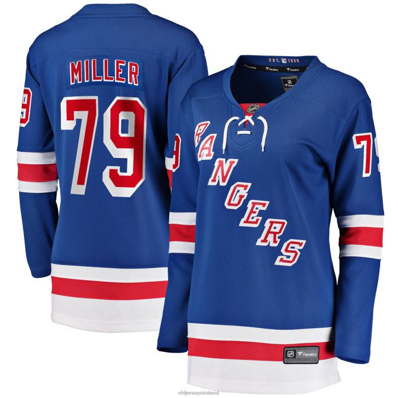 NHL Women New York Rangers K'Andre Miller Fanatics Branded Blue 2017/18 Home Breakaway Jersey D002V522 Clothing