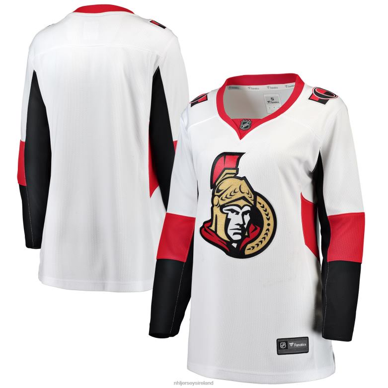 NHL Women Ottawa Senators Fanatics Branded White Away Breakaway Jersey D002V2246 Clothing