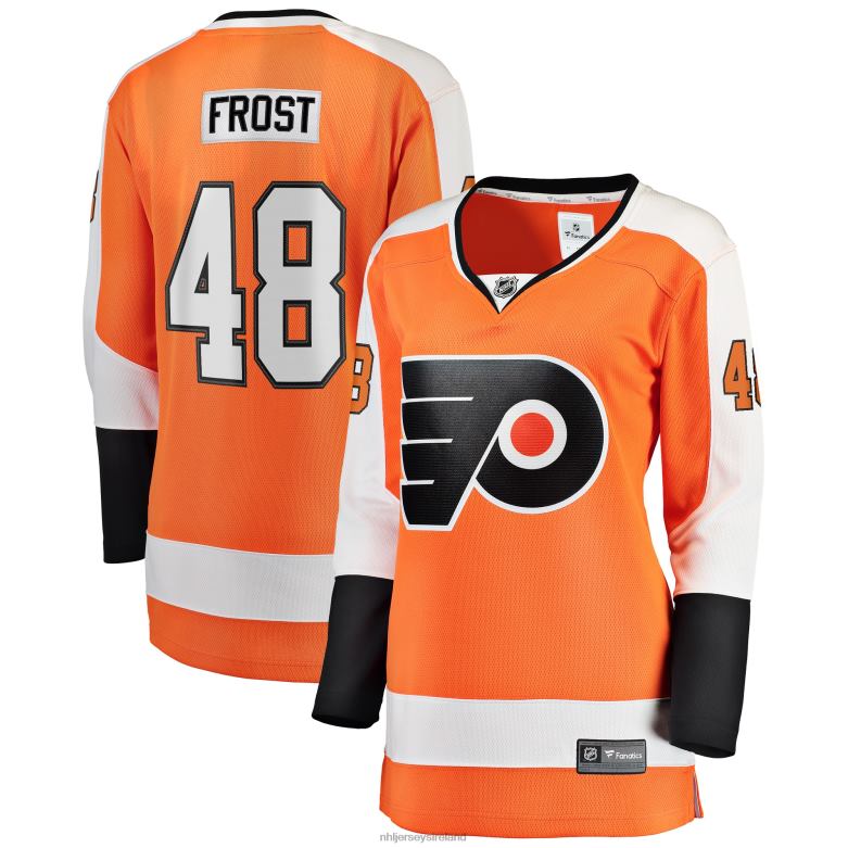 NHL Women Philadelphia Flyers Morgan Frost Fanatics Branded Orange Breakaway Player Jersey D002V1563 Clothing