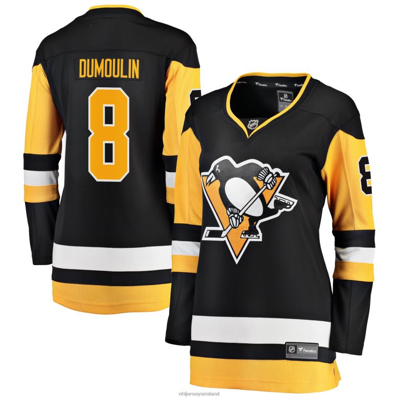 NHL Women Pittsburgh Penguins Brian Dumoulin Fanatics Branded Black Premier Breakaway Player Jersey D002V1584 Clothing