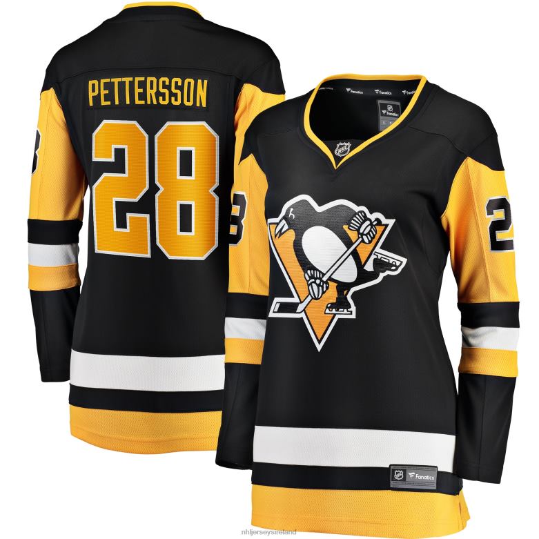 NHL Women Pittsburgh Penguins Marcus Pettersson Fanatics Branded Black Home Breakaway Player Jersey D002V1761 Clothing