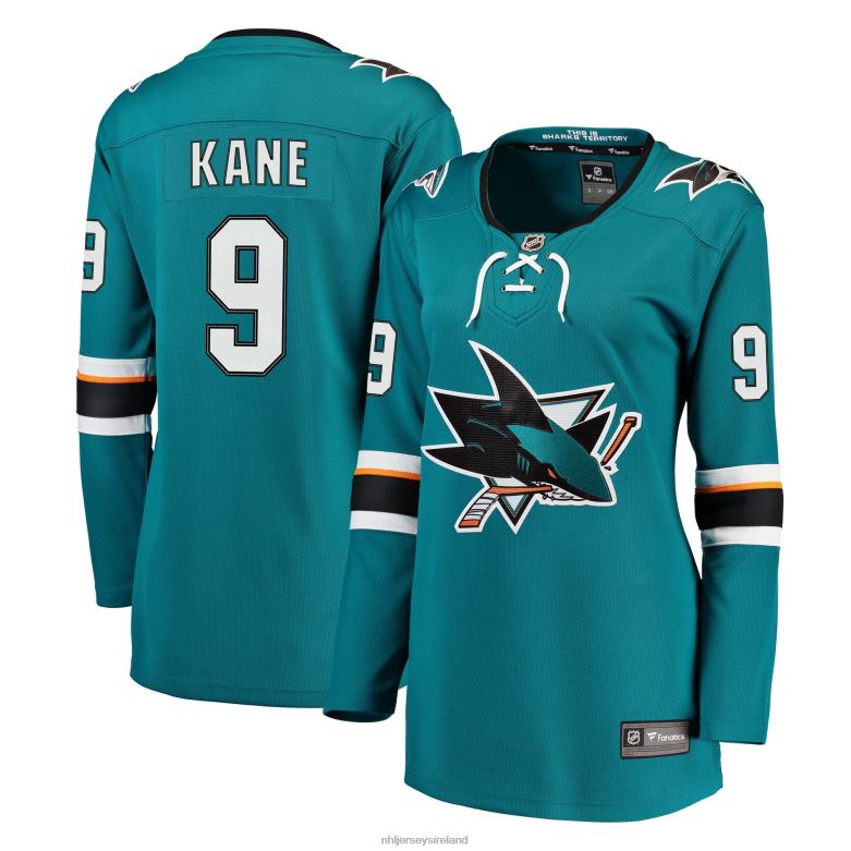 NHL Women San Jose Sharks Evander Kane Fanatics Branded Teal Breakaway Jersey D002V1956 Clothing
