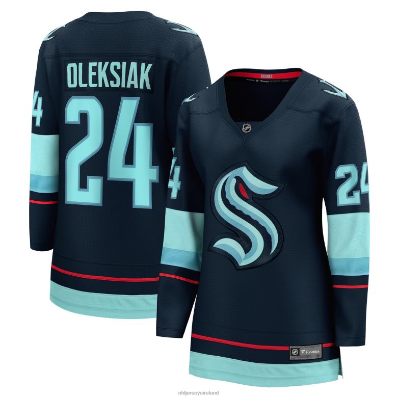 NHL Women Seattle Kraken Jamie Oleksiak Fanatics Branded Deep Sea Blue Home Breakaway Player Jersey D002V1371 Clothing