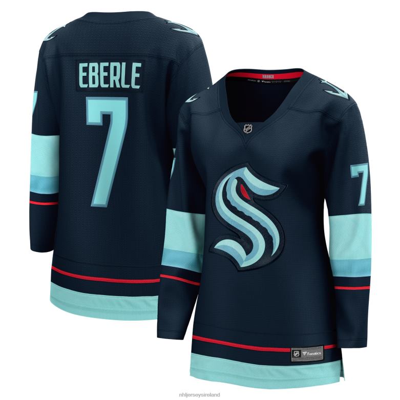 NHL Women Seattle Kraken Jordan Eberle Fanatics Branded Navy Home Breakaway Player Jersey D002V1216 Clothing