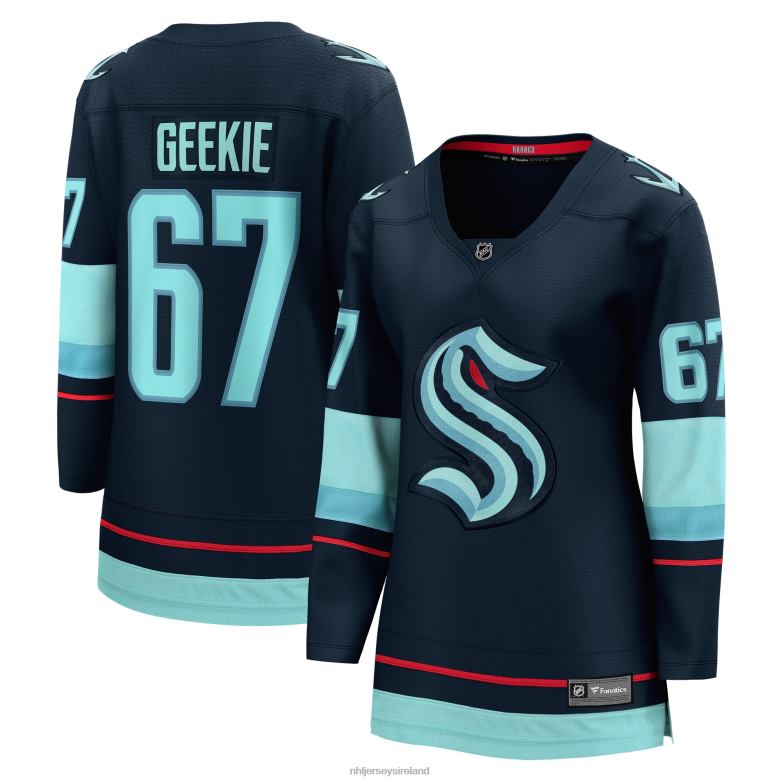 NHL Women Seattle Kraken Morgan Geekie Fanatics Branded Deep Sea Blue Home Breakaway Player Jersey D002V948 Clothing