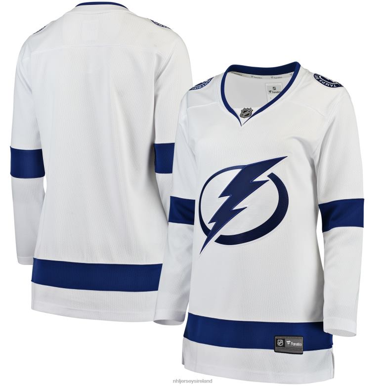 NHL Women Tampa Bay Lightning Fanatics Branded White Away Breakaway Jersey D002V1758 Clothing
