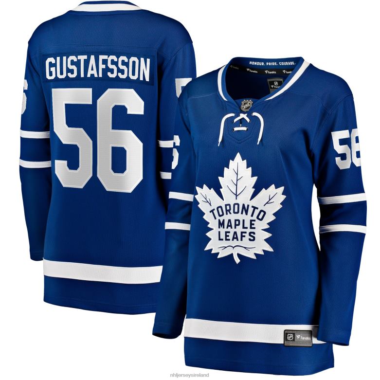 NHL Women Toronto Maple Leafs Erik Gustafsson Fanatics Branded Blue Home Breakaway Jersey D002V1659 Clothing