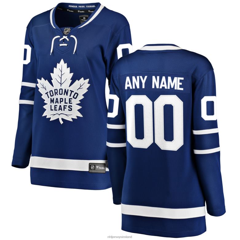 NHL Women Toronto Maple Leafs Fanatics Branded Blue Home Breakaway Custom Jersey D002V904 Clothing