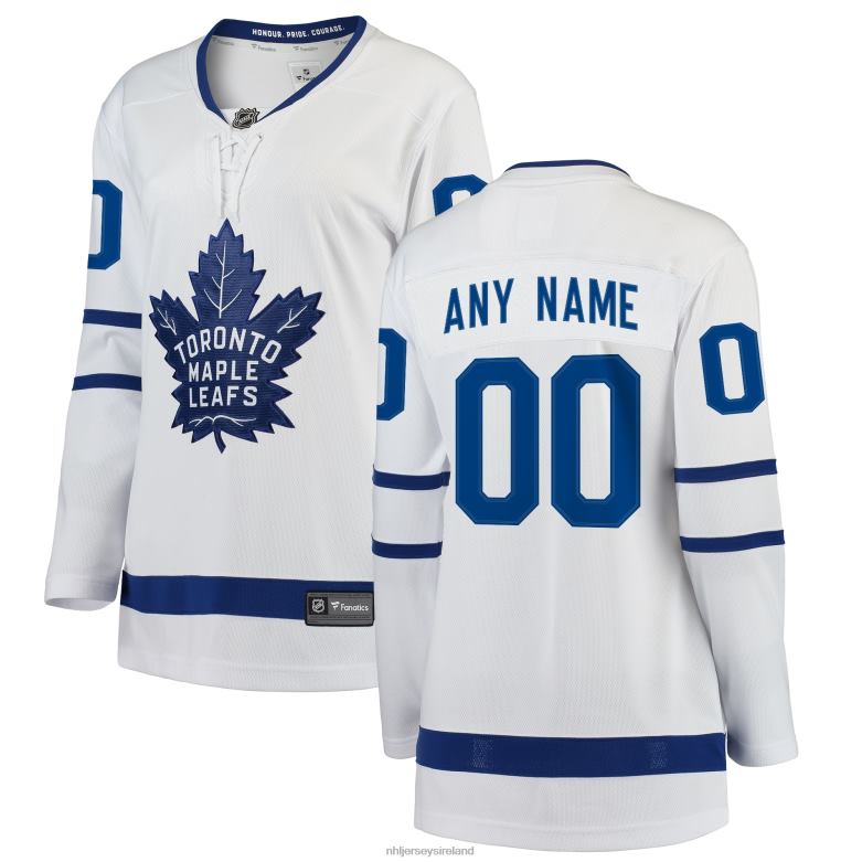 NHL Women Toronto Maple Leafs Fanatics Branded White Away Breakaway Custom Jersey D002V1184 Clothing