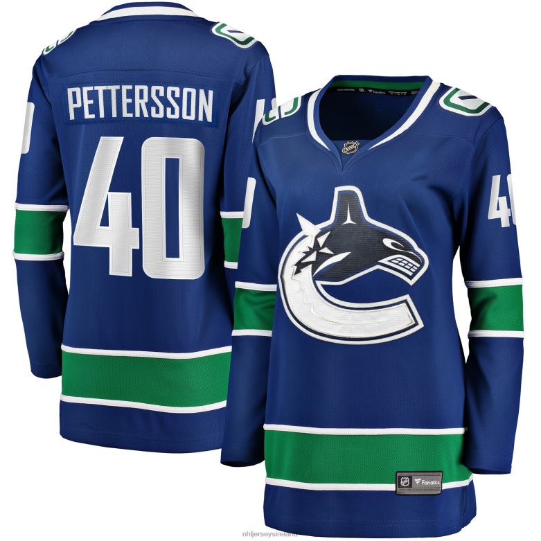 NHL Women Vancouver Canucks Elias Pettersson Fanatics Branded Blue 2019/20 Home Premier Breakaway Player Jersey D002V1259 Clothing