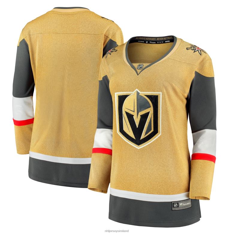 NHL Women Vegas Golden Knights Fanatics Branded Gold Home Breakaway Jersey D002V100 Clothing