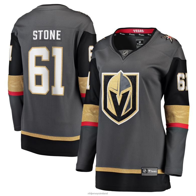 NHL Women Vegas Golden Knights Mark Stone Fanatics Branded Gray Breakaway Player Jersey D002V1504 Clothing