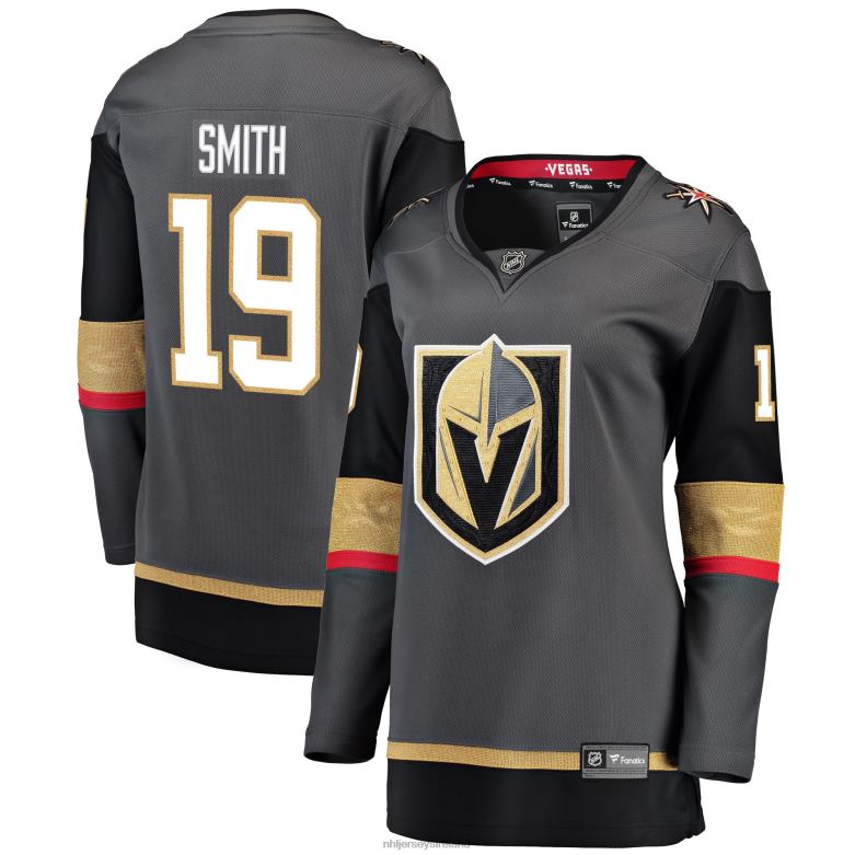 NHL Women Vegas Golden Knights Reilly Smith Fanatics Branded Gray Alternate Breakaway Player Jersey D002V1258 Clothing