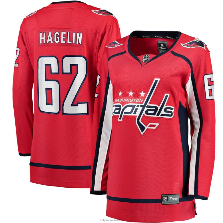 NHL Women Washington Capitals Carl Hagelin Fanatics Branded Red Home Breakaway Player Jersey D002V2337 Clothing