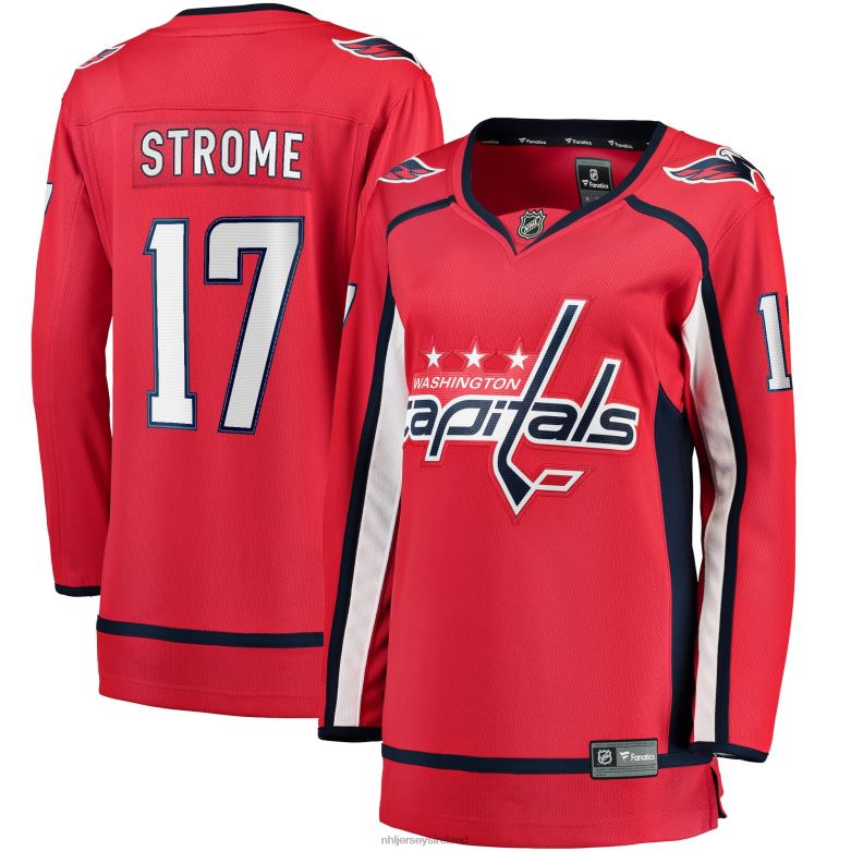 NHL Women Washington Capitals Dylan Strome Fanatics Branded Red Home Breakaway Player Jersey D002V1549 Clothing