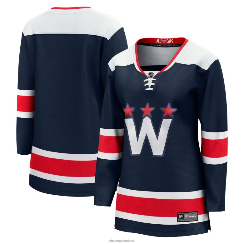 NHL Women Washington Capitals Fanatics Branded Navy 2020/21 Alternate Premier Breakaway Jersey D002V961 Clothing