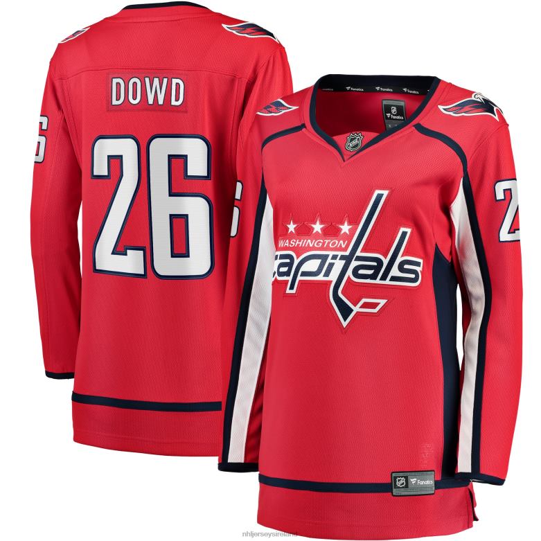 NHL Women Washington Capitals Nic Dowd Fanatics Branded Red Home Breakaway Player Jersey D002V2200 Clothing